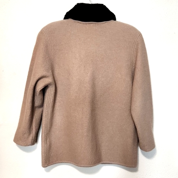 VINTAGE D'Allaird's 100% Wool Jacket Detachable Faux Fur Collar EUC Size Small - Picture 8 of 11